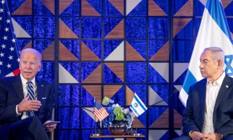 ביידן ונתניהו בתחילת המלחמה [צילום: מרים אלסטר, פלאש 90]