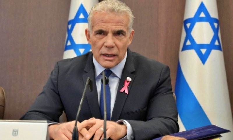 "אסדת כריש תפעל ותפיק גז". לפיד בפתח ישיבת הממשלה הבוקר [צילום: עמוס בן גרשום, לע"מ]