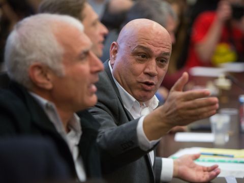 עיסאוי פריג' וחיים ילין [צילום: יונתן זינדל/פלאש 90]