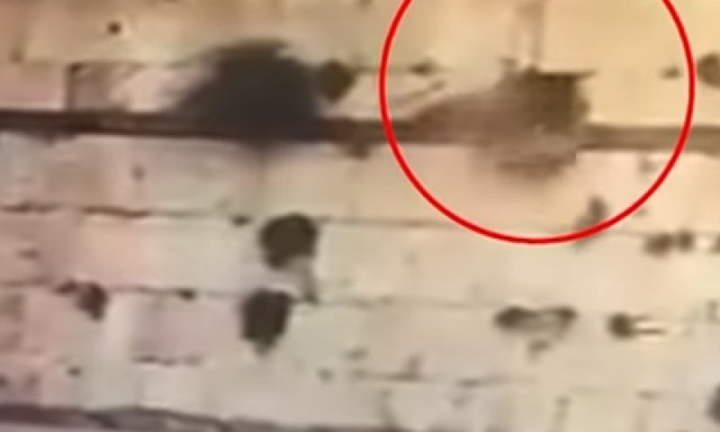 רגע קריסת האבן בכותל המערבי