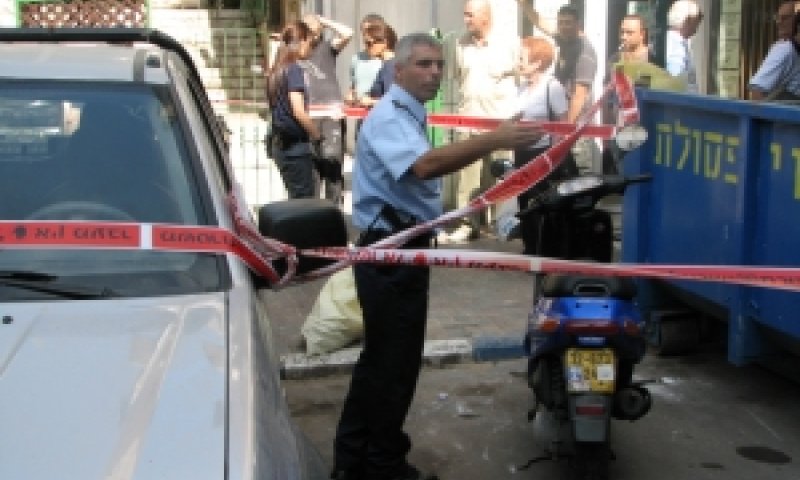 זירת האירוע [צילום: שאול שגיא - לשכת דוברות משטרת ת"א]