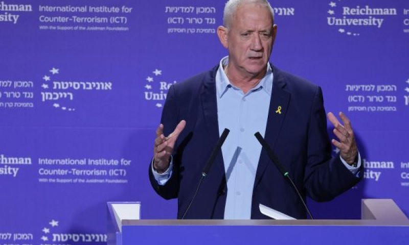 גנץ. נתניהו שאל אם צה"ל מסוגל לתמרן לעזה [צילום: גלעד קוולרצ׳יק]