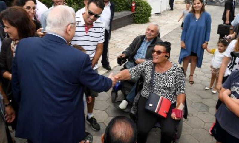 הנשיא נפגש עם הנכים [צילום: מרק נימן / פלאש 90]