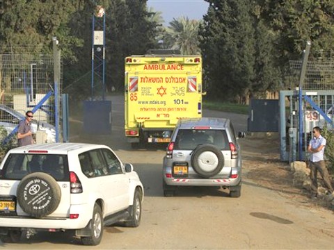 בכניסה לחוות שיקמים [צילום: AP]