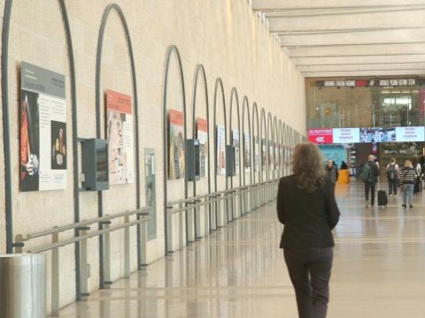 תערוכת רשות העתיקות בנתב"ג [צילום: אמיל אלג'ם, רשות העתיקות]