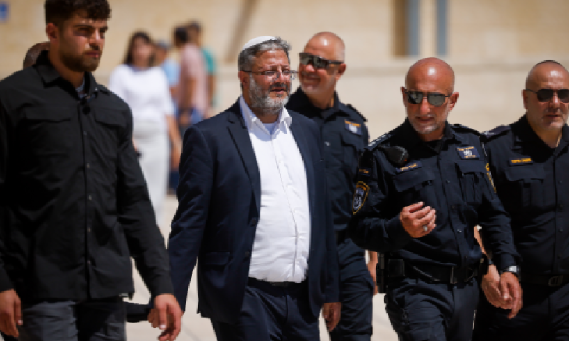 בן-גביר בהר הבית [צילום: חיים גולדברג, פלאש 90]