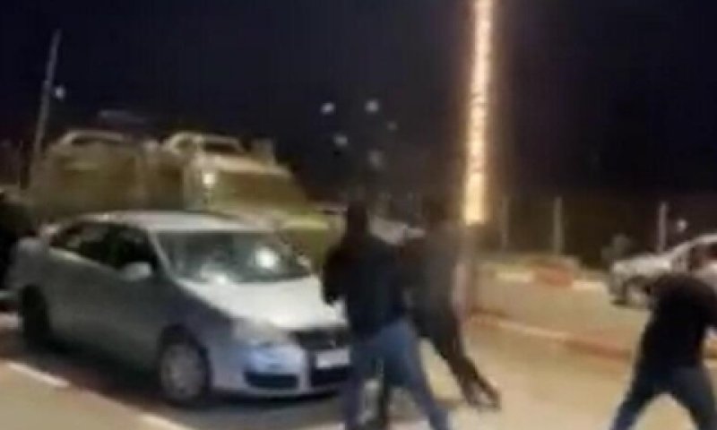 יידוי אבנים לעבר כוחות צה"ל, הערב בסילוואד [צילום: שימוש לפי סעיף 27א]