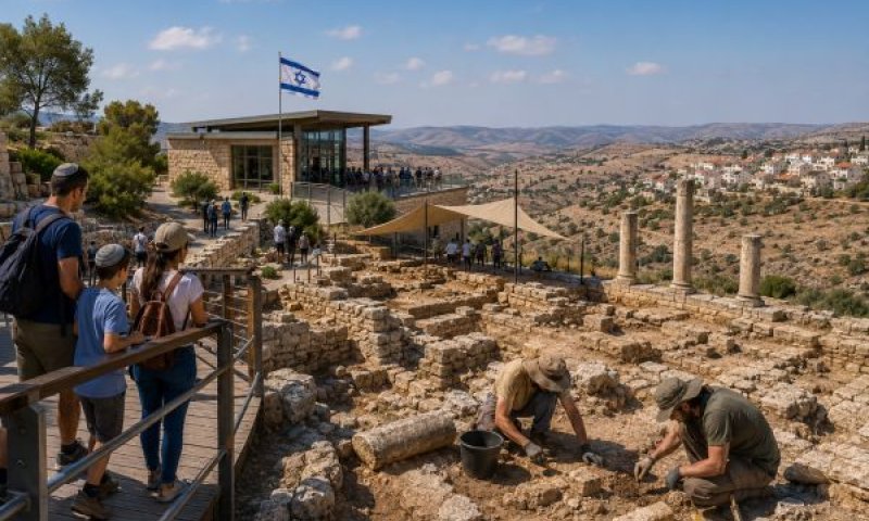 מרכזי מבקרים ומאבק בשוד עתיקות [עיבוד AI]