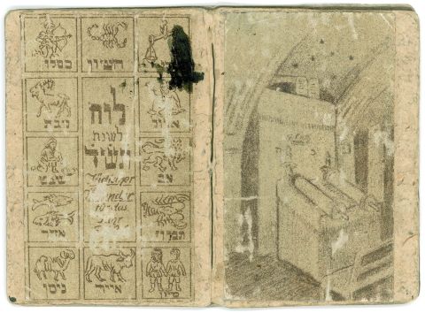 לוח שנה ממחנה טרזין [צילום: יד ושם]