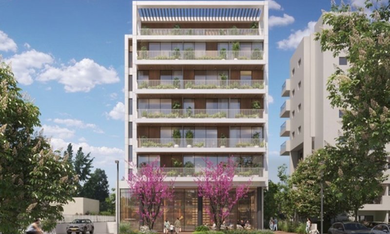 הדמיית פרויקט הדקל 72 בתל מונד [הדמיה: חיינר נוימן אדריכלים]
