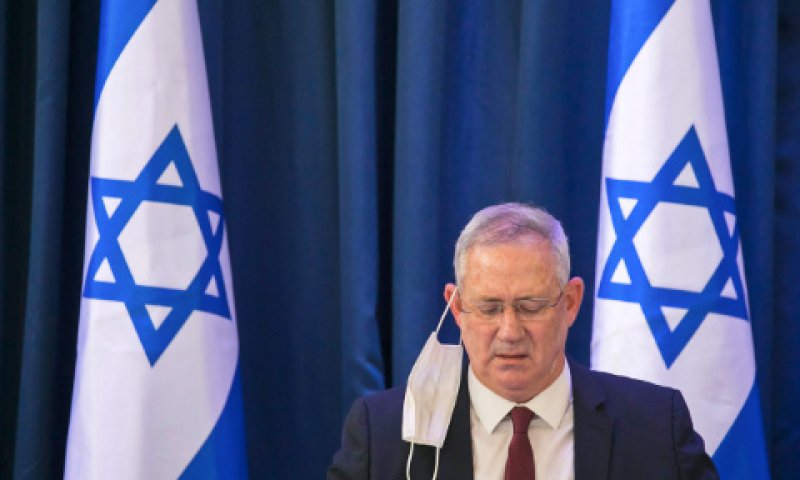 בני גנץ [צילום: אוליביה פיטוסי/פלאש 90]