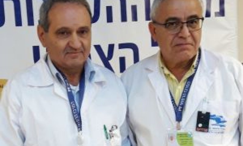 פרופ' ג'מאל זידאן ופרופ' אליהו גז [צילום: המרכז הרפואי זיו]