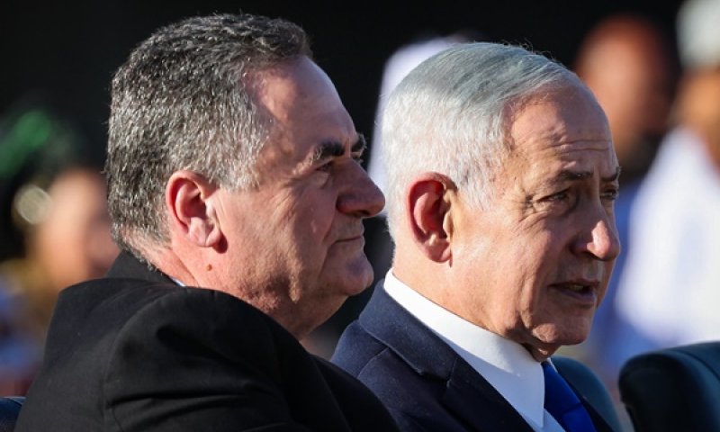 נתניהו וישראל כ"ץ. האם חשש מתוצאות הפריימריז [צילום: פלאש 90]