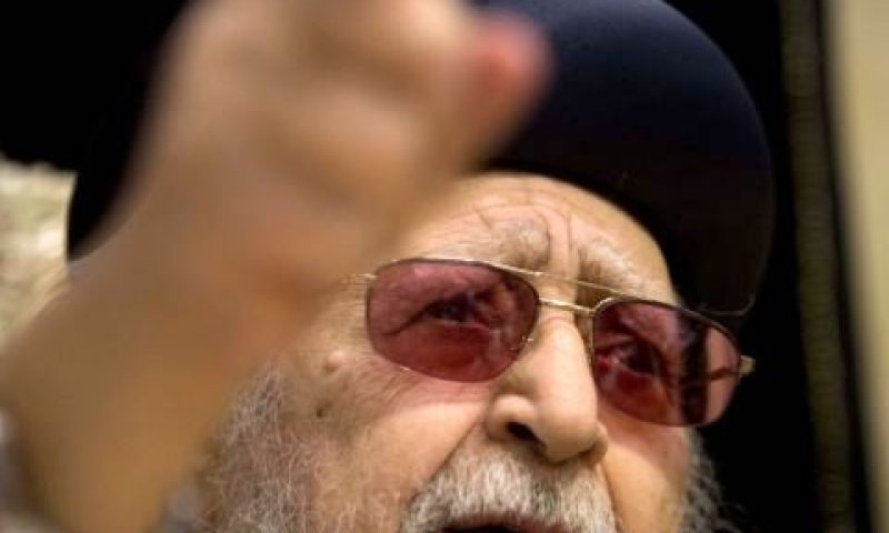 הרב עובדיה יוסף. צנזורה חלקית [צילום: פלאש 90]