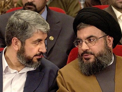 עצרת החמאס והחיזבאללה לזכר יאסין [AP]