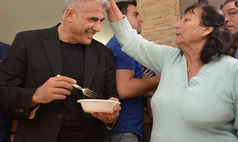 לפיד בשדרות. 'שטח חזק' [צילום: אלעד גוטמן]