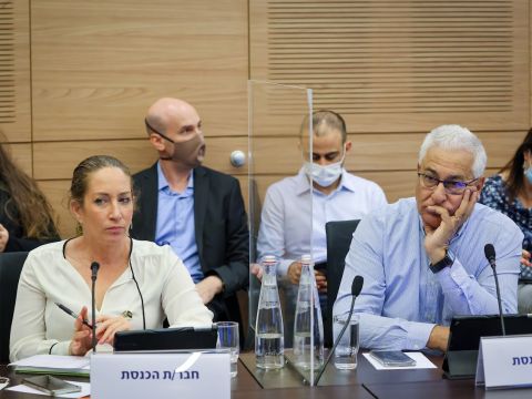 מאזן גנאים וענבר בזק [נועם מושקוביץ/דוברות הכנסת]