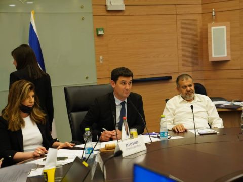 חה"כ ווליד טאהא ואיתן גינזבורג [צילום: דני שם-טוב/דוברות הכנסת]