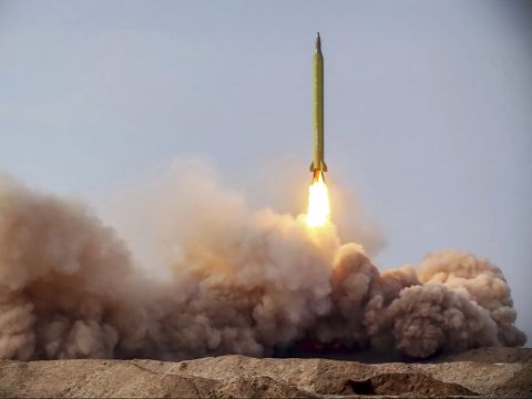 טיל של משמרות המהפכה, ינואר 2021 [צילום: AP]