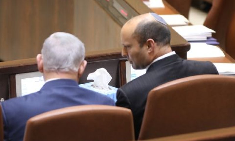 נתניהו ובנט [צילום: יצחק הררי/דוברות הכנסת]
