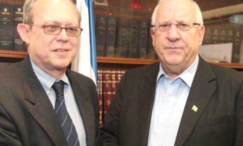 ריבלין ולה רו בכנסת [צילום: איציק הררי]