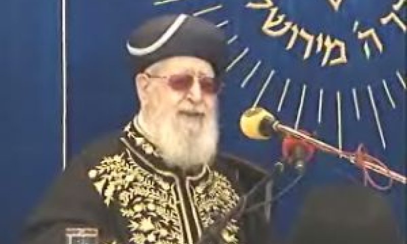 הרב יוסף ליד פרוכת למהדרין