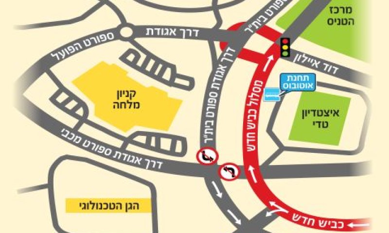 מפת הסדרי התנועה החדשים