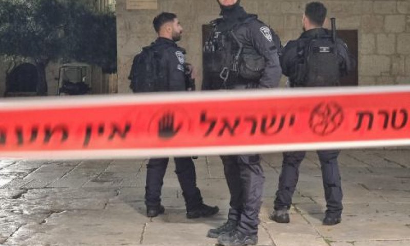 זירת הפיגוע [צילום: דוברות המשטרה]