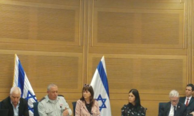 אייזנקוט בוועדה. היקף איומים רחב [צילום: פלאש 90]