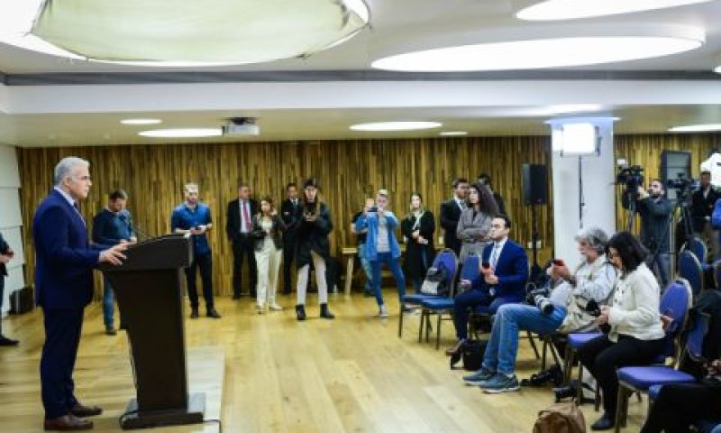לפיד. נאום אופוזיציוני [צילום: תומר נויברג/פלאש 90]
