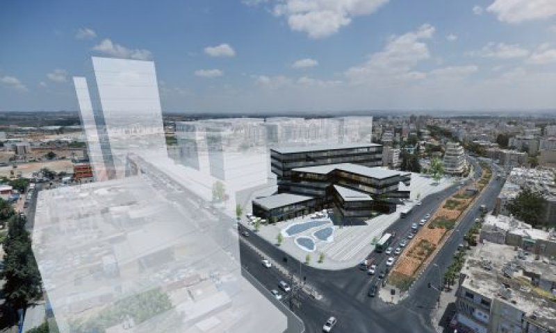 המרכז התחבורתי החדש של פתח תקוה [הדמיה: 3D VISION]