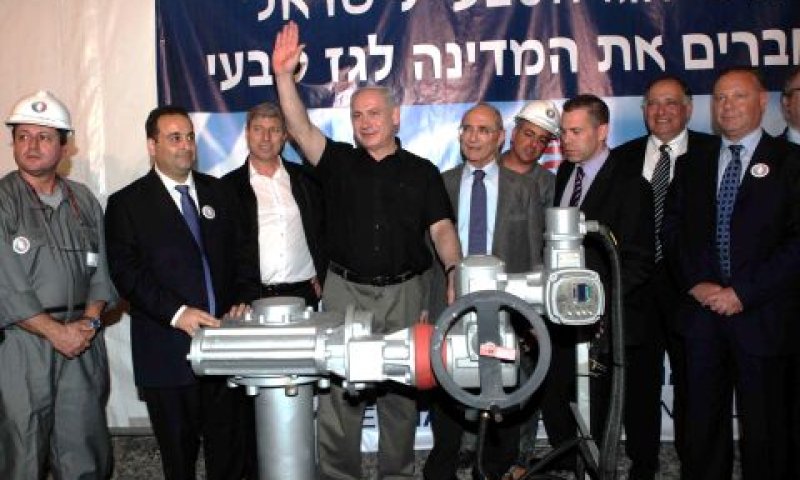 טקס השלמת צינור הגז [צילום: סיון פרג&acute;]