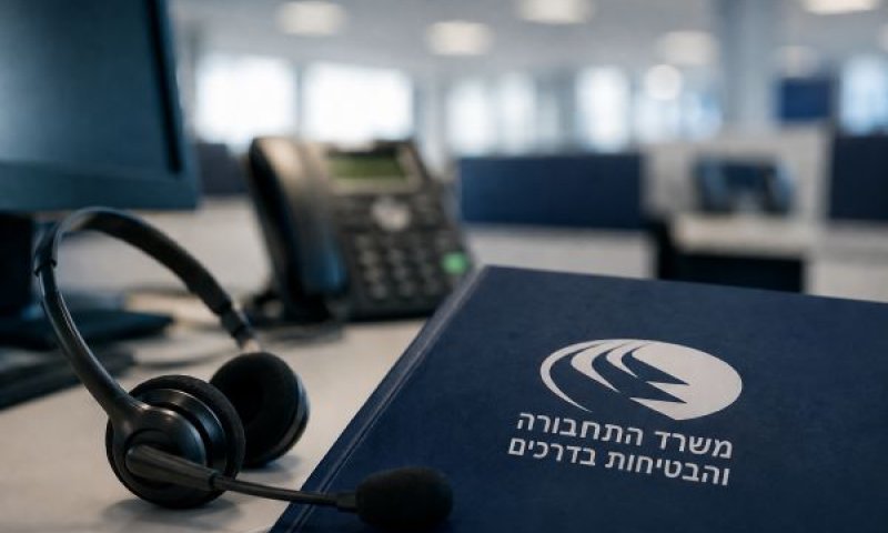נפילה במוקד הטלפוני של משרד התחבורה [עיבוד AI]