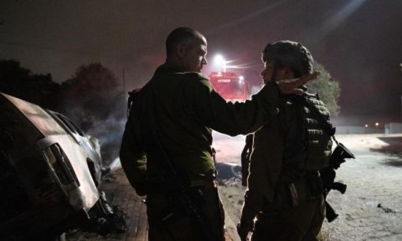 כוח צה"ל בזירת הפיגוע בכרמי צור [צילום: דובר צה"ל]