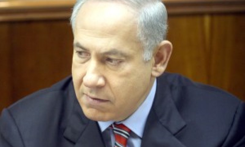 נתניהו בישיבת הממשלה בבוקר [צילום: פלאש 90]