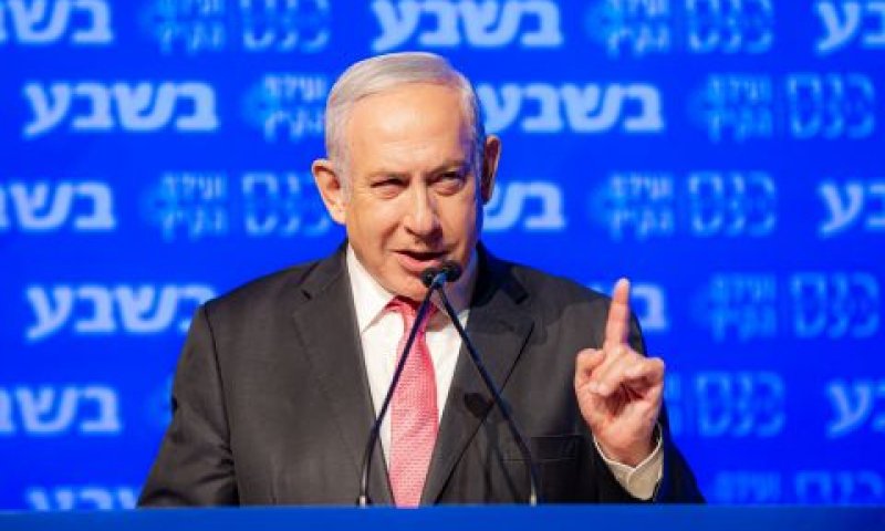 נתניהו בכנס בשבע [צילום: חיים טויטו]