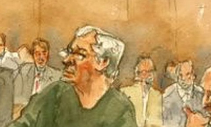 אפשטיין. שילם לאנשי הליווי [איור: אגי קני, AP]