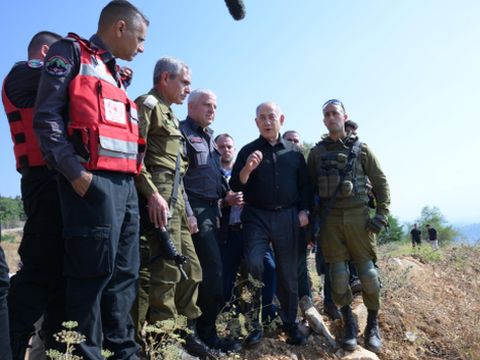 נתניהו בביקור בקריית שמונה [צילום: עמוס בן גרשום /לע"מ]