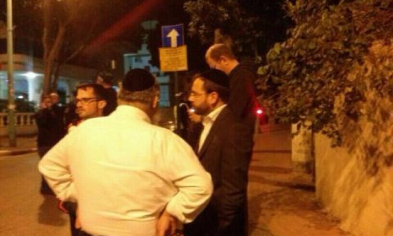 זירת הפיצוץ [צילום: ישראל בוסו]