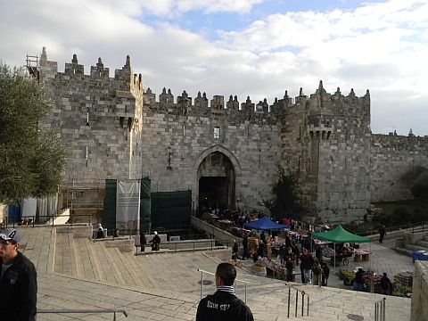 שער שכם לפני השיפוץ [צילום: דוברות רשות העתיקות]