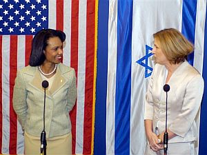 ציפי לבני וקונדוליזה רייס [צילום: AP]