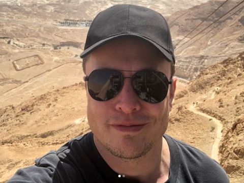 אילון מאסק השבוע בביקור במצדה