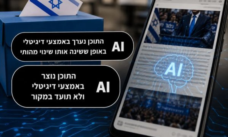 תעמולה שנוצרה בבינה מלאכותית תחויב בסימון בולט