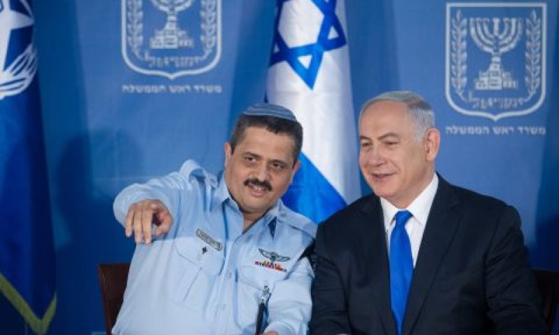 ראש הממשלה נתניהו ומפכ"ל המשטרה אלשייך [צילום: מרים אלסטר/פלאש 90]