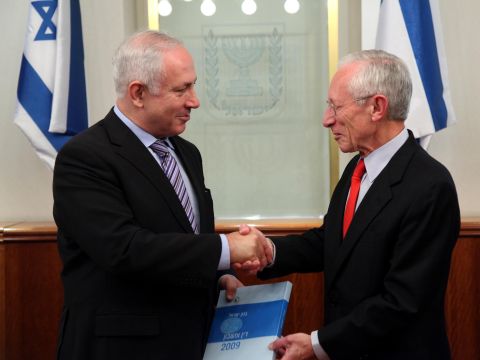פישר ונתניהו, היום [צילום: ששון תירם]