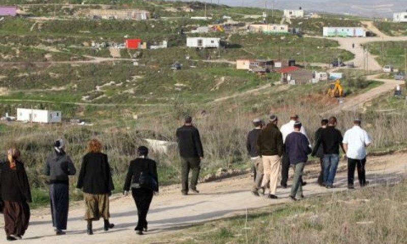 בעד ריבונות ישראלית ביהודה ובשומרון [צילום: פלאש 90]
