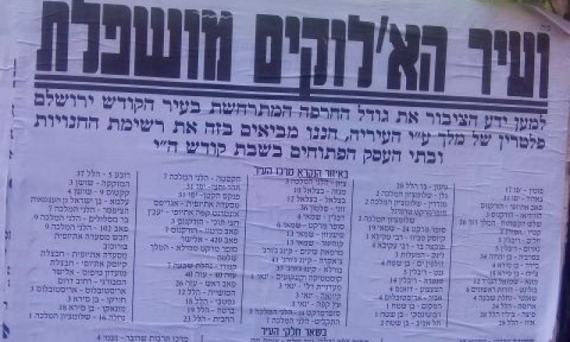 עסקים בירושלים הפתוחים בשבת