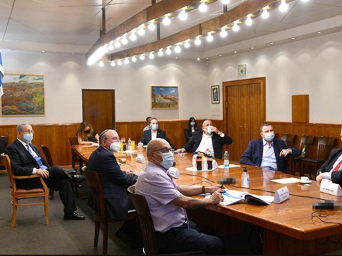 קבינט הקורונה של נתניהו [צילום: לשכת ראש הממשלה]
