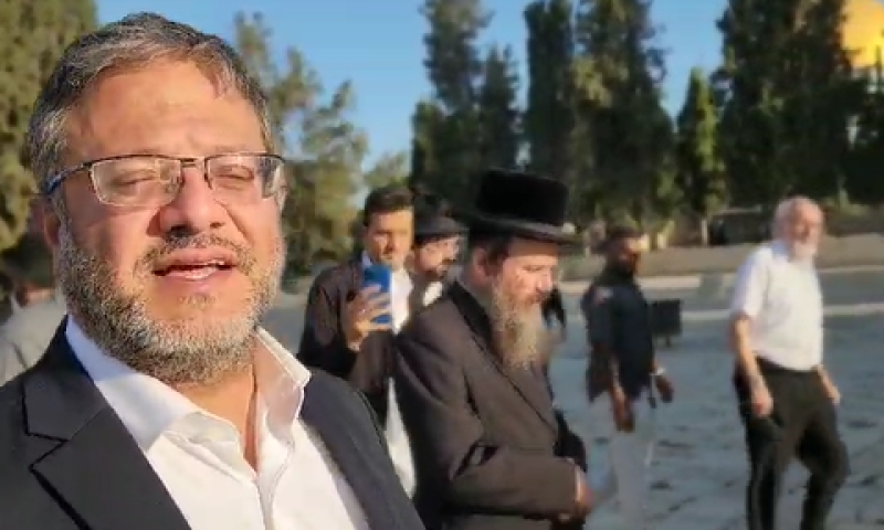 בן-גביר, הבוקר בירושלים [צילום: מינהלת הר הבית]