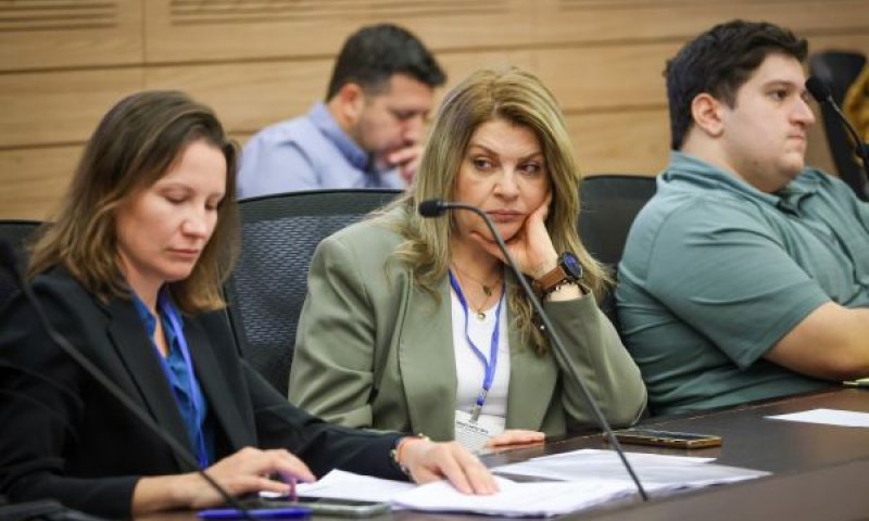 שלומית עמוס ודריה פודשיבלוב. מודות שהתעריף בפריפריה יעלה משמעותית [צילום: נועם מושקוביץ/דוברות הכנסת]